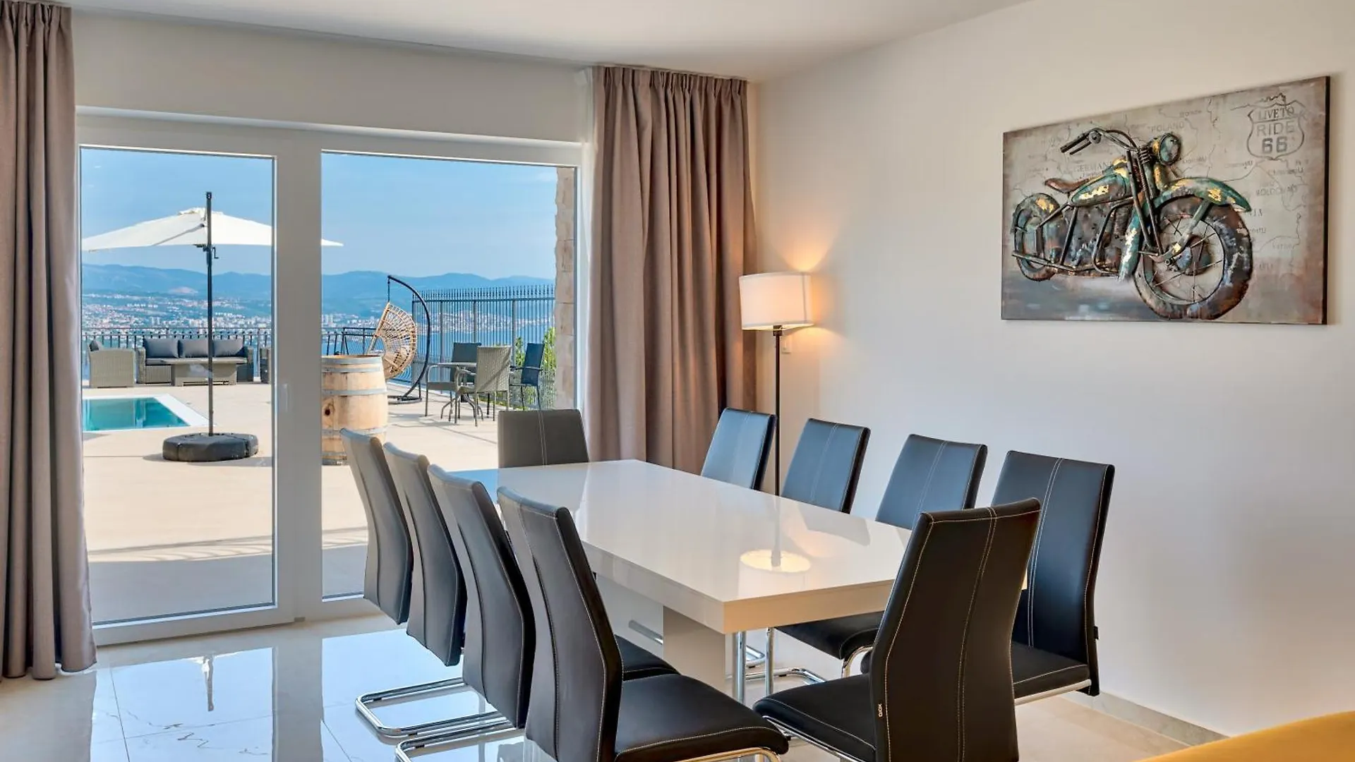 Villa Esarjo With Heated Pool And Sea View Veprinac Croatia